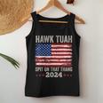 Usa Flag Hawk Tuah 24 Spit On That Thang 2024 Women's Tank Top Frauen Lustige Geschenke