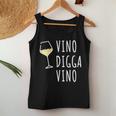 Vino Diggaino Wine Drinker Wine Alcohol Party Tank Top Frauen Lustige Geschenke