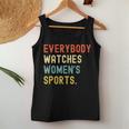 Vintage Retro Sport Lover Todos Relojes Deportes Camiseta sin mangas para mujer Regalos divertidos