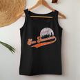 Vintage San Francisco Skyline Game Day Retro Baseball Women Tank Top Personalized Gifts