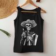 Vintage Skeleton Tequila Mexico Dia De Los Muertos Tank Top Frauen Lustige Geschenke