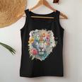 Watercolour Floral Bengal Tiger Tank Top Frauen Lustige Geschenke