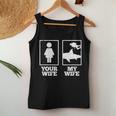 My Wife Diving Shark Ocean Freediving Sea Apnea Dive Women Tank Top Personalized Gifts