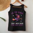 Women's From 250 KmH Zzug Mein Besen Nach Rechts Witches Saying Tank Top Frauen Lustige Geschenke