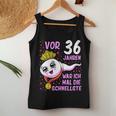 Women's Or 36 Jahren War Ich Mal Die Fastelste 36Th Birthday Tank Top Frauen Lustige Geschenke