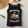 Women's Beamtin Auf Lebenszeit Officials Status Beamtung Sloth Tank Top Frauen Lustige Geschenke