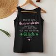 Women's Ich Hatte Glück Hausmeisterin Blue Tank Top Frauen Lustige Geschenke