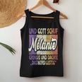 Women's Name Melanie Saying And Gott Schuf Melanie S Tank Top Frauen Lustige Geschenke