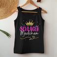 Women's Schlager Girls Schlager Queen 2024 Hit Party Outfit Tank Top Frauen Lustige Geschenke