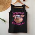 Women's Ski Rabbit Outfit Caution Pistensau Après Ski Party Tank Top Frauen Lustige Geschenke