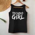 Women's Techno Girl Slogan Edm House Music Festival Tank Top Frauen Lustige Geschenke