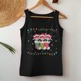 Xmas Tree Lights Red Panda In Christmas Socks Women Tank Top Unique Gifts