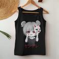 Yandere Anime Girl Kitsune Mask Otaku Kawaii Tank Top Frauen Lustige Geschenke