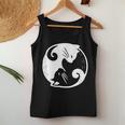 Yin E Yang Simbolo Taijitu Mamma Gatto Regalo Canotta da donna Regalos divertidos