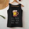 Zu Pivo Sag Ich Nie No Beer Croatian Beer Tank Top Frauen Lustige Geschenke