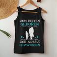 Zum Reiten Geboren Zur Schule Gezwungen Pony Pferde Girl's Tank Top Frauen Lustige Geschenke