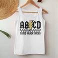 3Rd Grade Rock And Roll Letters Abcd Alphabet Back To School Women Tank Top Funny Gifts