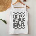 In My Auntie Era Retro Groovy Cool Aunt Auntie Club Gray Tank Top Frauen Lustige Geschenke