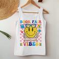Book Fair Vibes Teacher Librarian School Reading Book Lover Women Tank Top Personalized Gifts