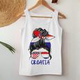 Croatia Girl's Croatia Woman Pride Croatia Flag Hrvatska Tank Top Frauen Lustige Geschenke