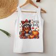 Hello Fall Vibes Raccoon Autumn Pumpkin Halloween Girl Women Women Tank Top Funny Gifts