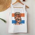 Holland Fan Item Women's Messy Bun Holland Flag Tank Top Frauen Lustige Geschenke