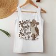 Hootin Leads To Hollerin Western Cowboy Owl Saying Women Tank Top Unique Gifts