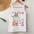 I'm Just Here For The Boos Ghost Halloween Margarita Groovy Women Tank Top Personalized Gifts