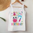 Kinder 7 Geburtstag Katze Mädchen Kätzchen Geburtstag Mädchen 7 Jahre Alt Tank Top Frauen Lustige Geschenke