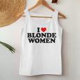 I Love Blonde Women's Tank Top Frauen Lustige Geschenke