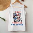 I Love Childless Cat Ladies Cute Cat Lady Meme Citazione Canotta da donna Regalos divertidos