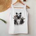 Orso Arte Farfalla Animale Orso Canotta da donna Regalos divertidos
