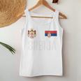 Serbia Flag Srbija Football Fan Women's Children's Red Tank Top Frauen Lustige Geschenke