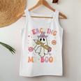 Teaching My Boos Teacher Cute Ghost Groovy Teacher Halloween Women Tank Top Personalized Gifts