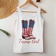 Trump Girl American Flag Vote Trump Girl Republican Cowgirl Women Tank Top Personalized Gifts