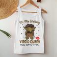 Virgo Queen Messy Bun It's My Birthday Black Woman Women Tank Top Personalized Gifts
