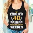 40 Jahre Mann Woman 40Th Birthday Finally 40 S Tank Top Frauen Geschenke für Sie