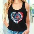 4Th July Heart Tie Dye American Usa Flag Boys Girls Women Tank Top Gifts for Her
