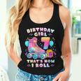7Th Birthday Girl 7 Years Roller Skates Number 7 Women Tank Top Gifts for Her
