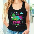 Abstracto Roma Italia Coliseo Ilustración Bosquejo Dibujo Camiseta sin mangas para mujer Regalos para ella
