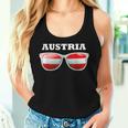 Austria Coat Of Arms Flag Glasses & Women's Austria Tank Top Frauen Geschenke für Sie