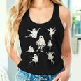 Ballet Ghost Ballet Dancer Spooky Dance Teacher Halloween Women Tank Top Gifts for Her