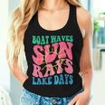 Barca Onde Raggi Di Sole Giorni Lago Retro Groovyacanze Estive Canotta da donna Regalos para ella