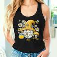 Bee Gnome Garden Daisy Flowers Hippie Gardening Floral Women Tank Top Gifts for Her