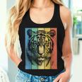 Bengal Tiger Portraitintage Style Dog Mum Dad Tank Top Frauen Geschenke für Sie