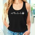 Berge Herzschlag Beer X Frequency Pulse Mountains Mountain Beer Fun Tank Top Frauen Geschenke für Sie