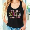 Best Sorella Ever Italian Sister Leopard Floral Tank Top Frauen Geschenke für Sie