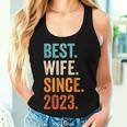 Best Wife Since 2023 1 Hochzeitstag 1 Jahr Tank Top Frauen Geschenke für Sie