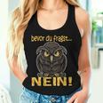 Bevor Du Fragst Nein Women's Children's Owl Tank Top Frauen Geschenke für Sie