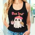 Boo Jour Ghost French Teacher Vintage Teacherlife Groovy Women Tank Top Gifts for Her
